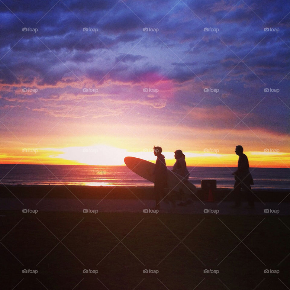 Sunrise on Manly Beach, Sydney, Australia