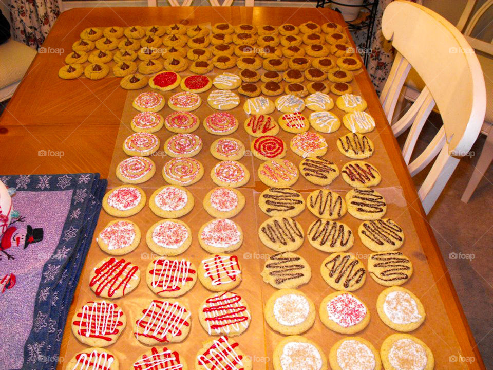 Christmas cookies. a plethora of various Christmas cookies