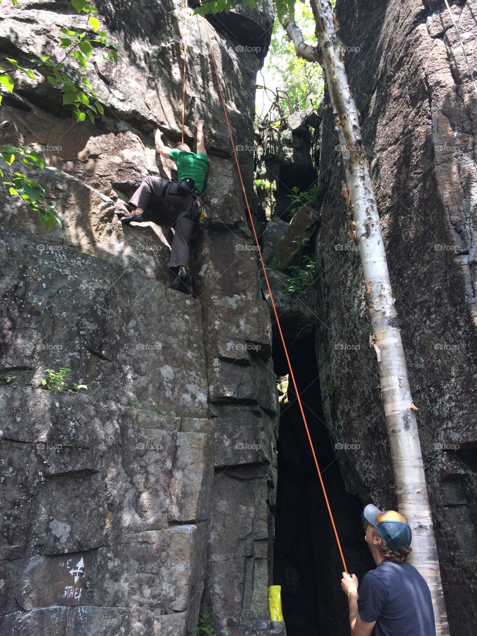 Climbing at Silver Harbour