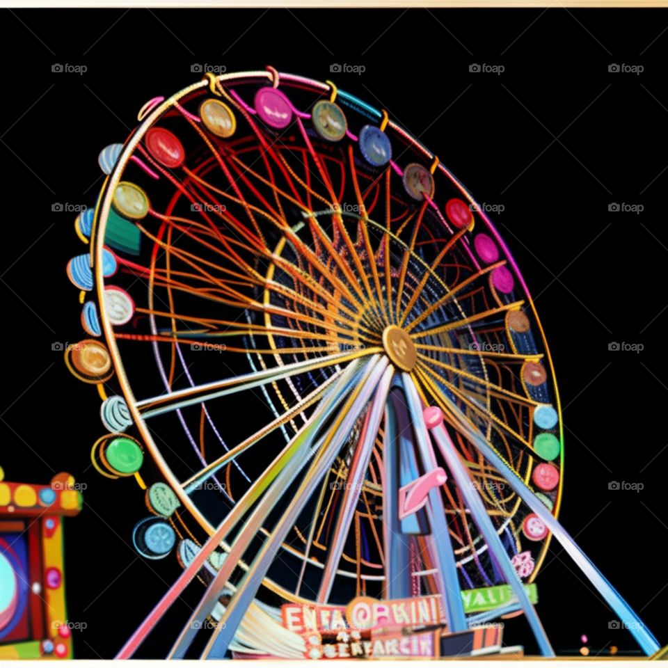 Ferris wheel at the annual festival.