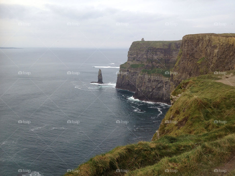 cliffs of moher. ireland ocean ireland water by kshapley