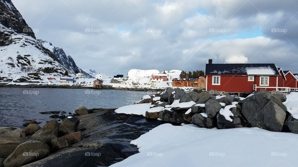 Winter at the fishing village