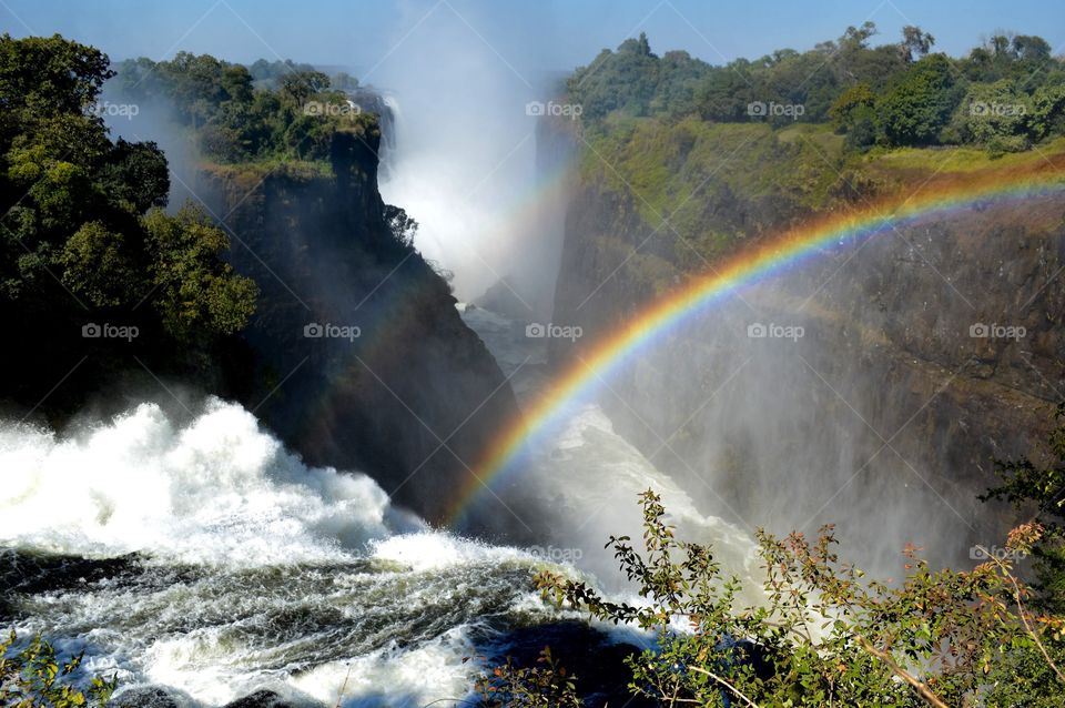 Devil's cataract at victoria falls