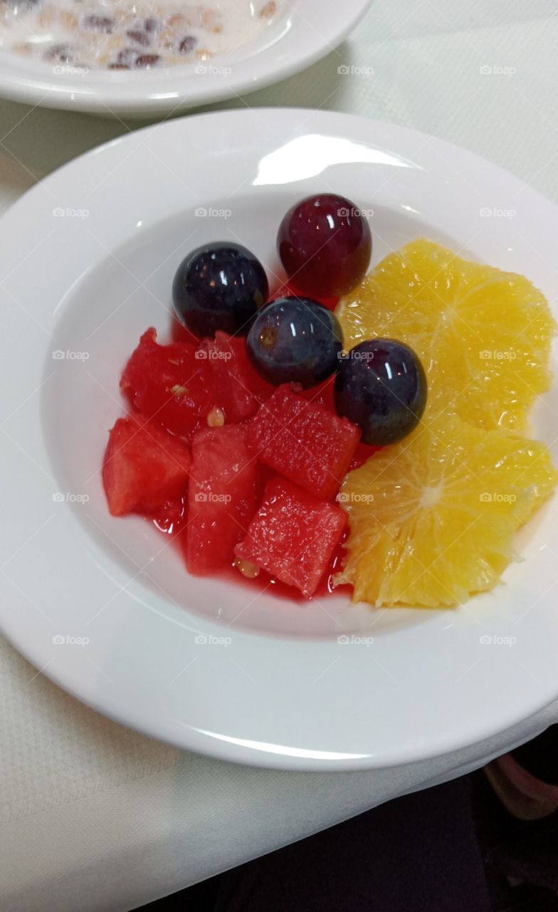 Colourful Fresh fruit platters