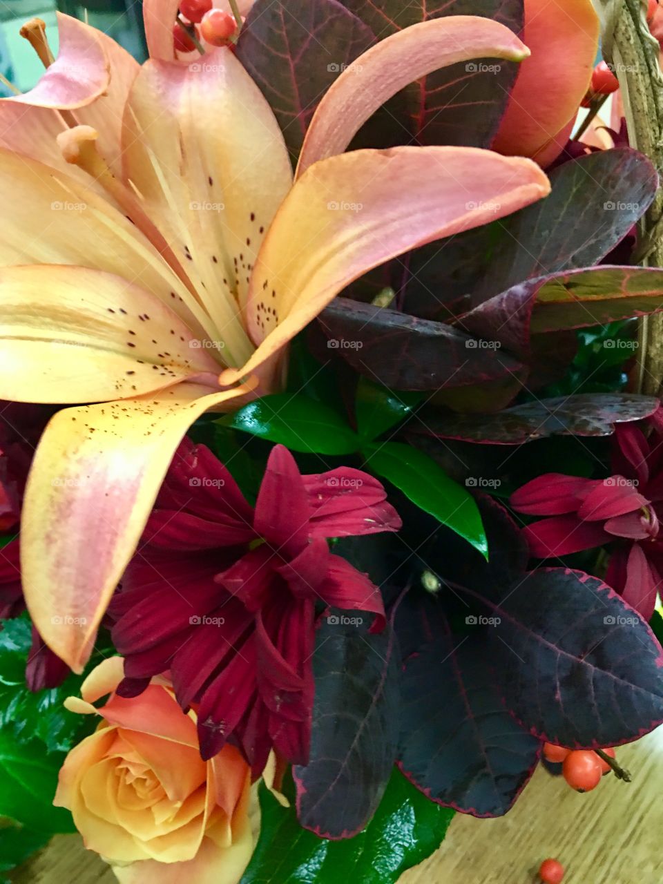 Fall flower arrangement 