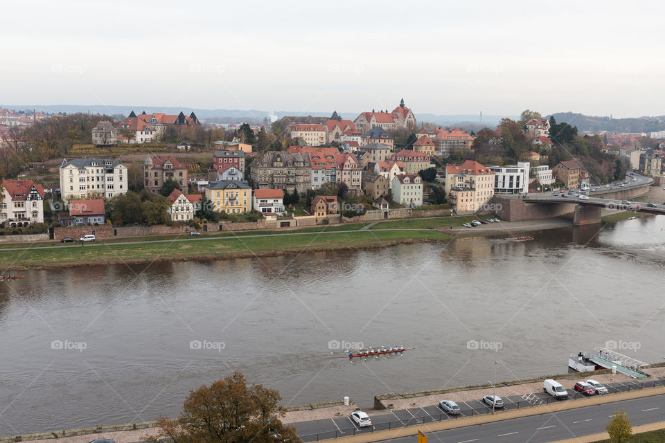 View over the Elbe to Meißen.