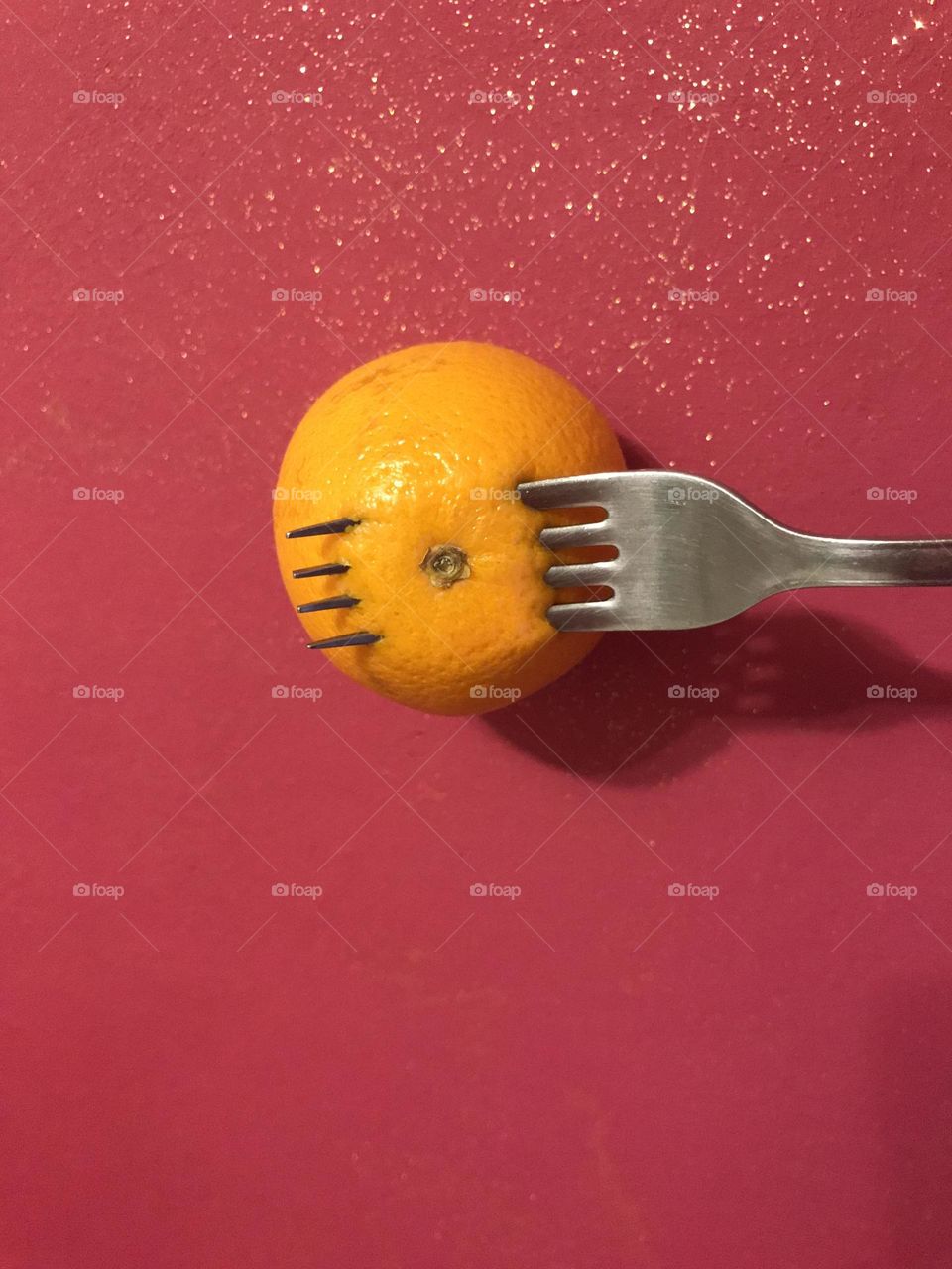 fork in orange