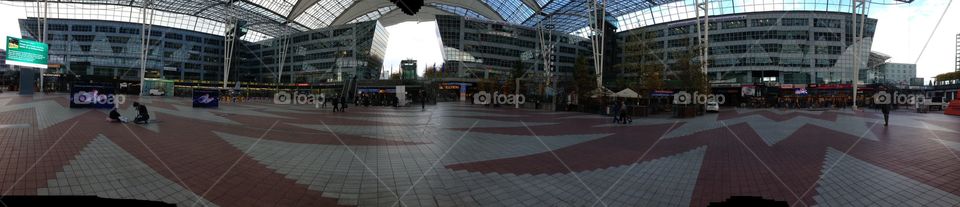 Square outside Munich airport
