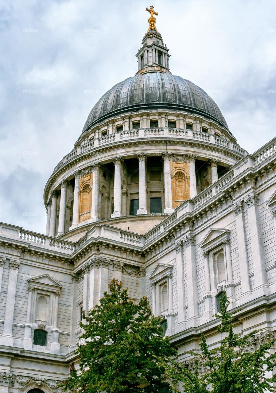 The dome of St Paul’s Cathedral in London