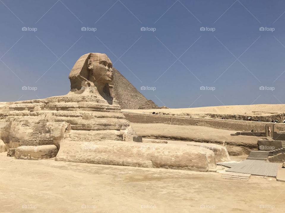 The great mystery aligns with the Sphinx of Giza.