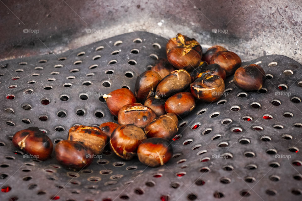 Baked chestnuts