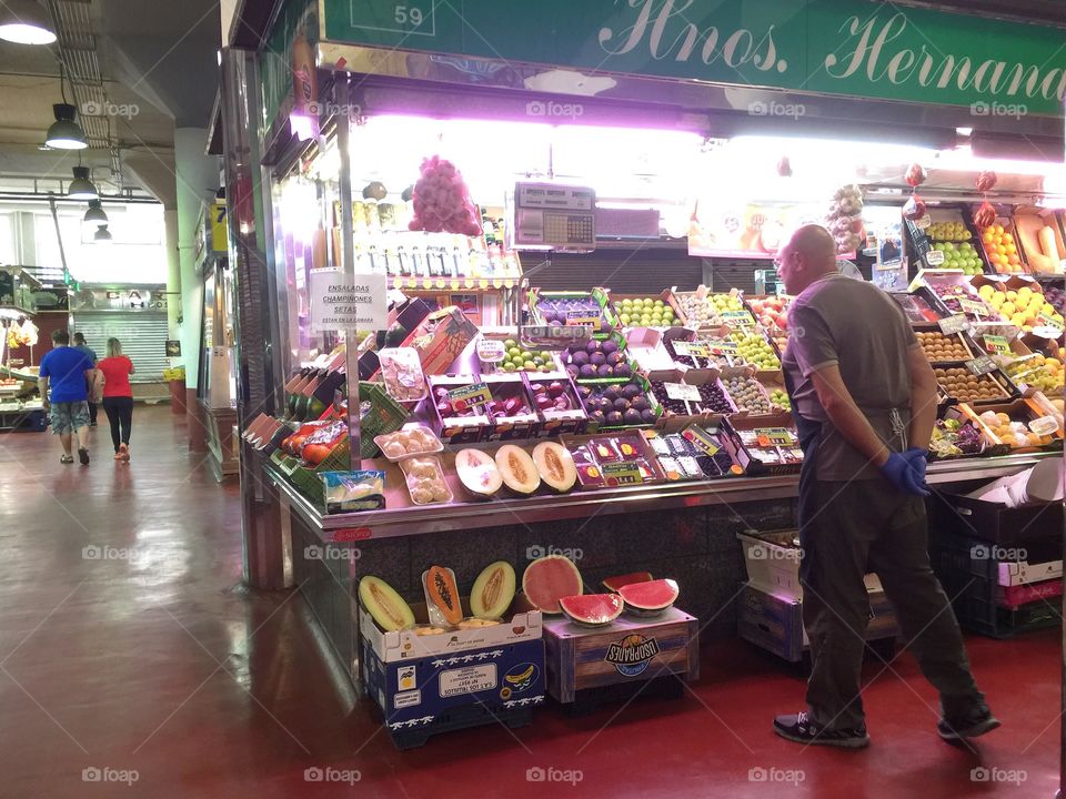 Food-market interior