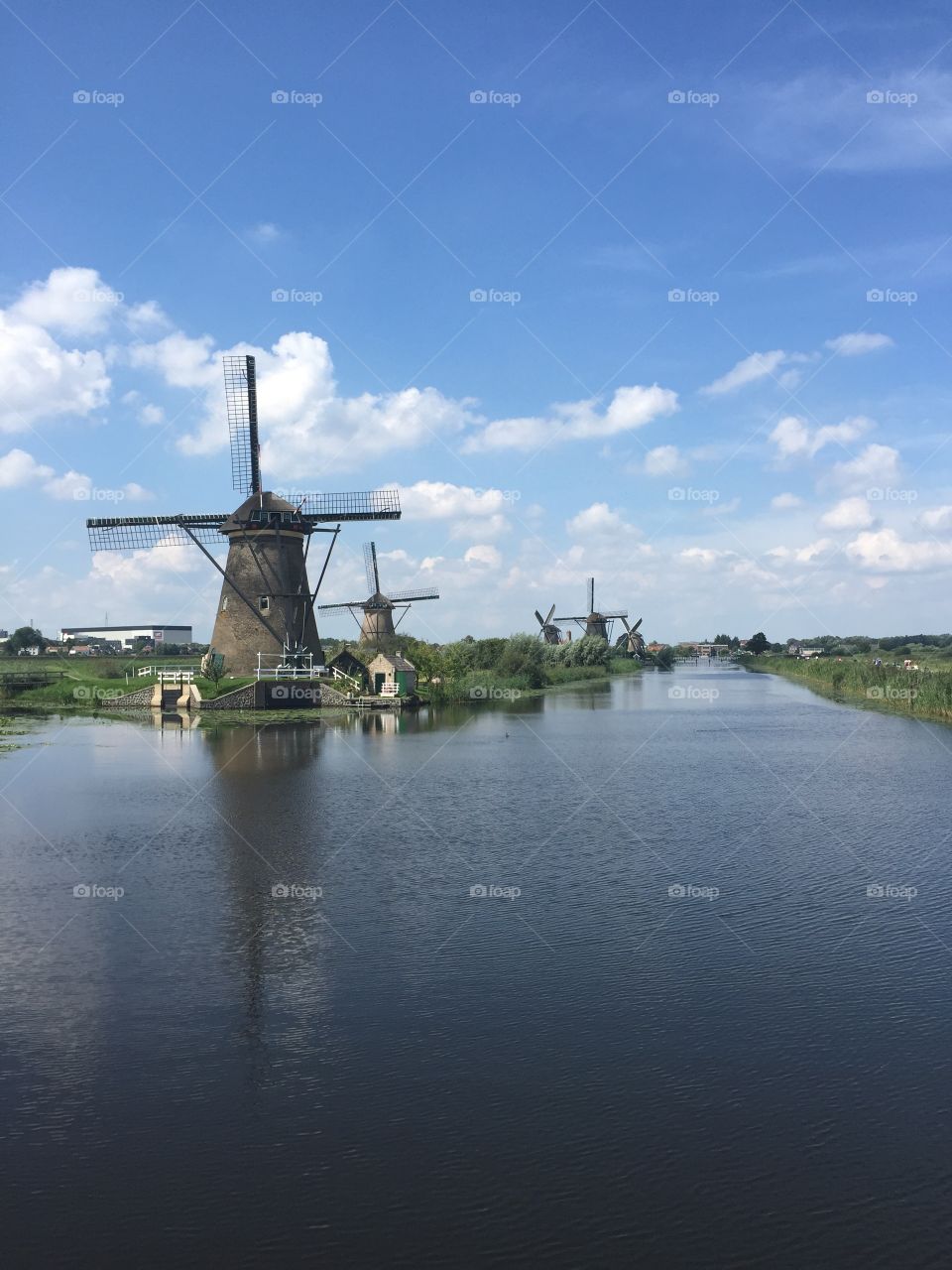 Kinderdijk. Windmills of Holland