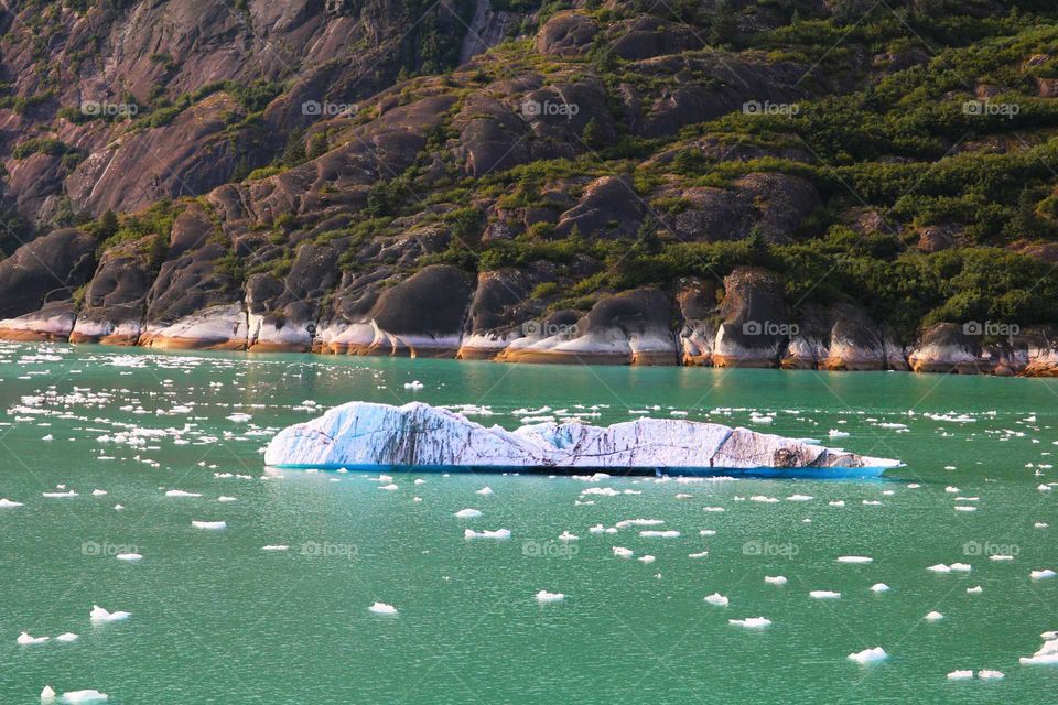 Blue Ice from a Glacier
