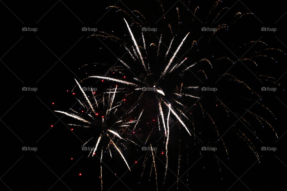 Fireworks, holiday, lights, flicker, splash, celebration, joy, sky, black sky, bright lights against the black sky, night, summer, night sky,
Bright lights of the salute against the black sky