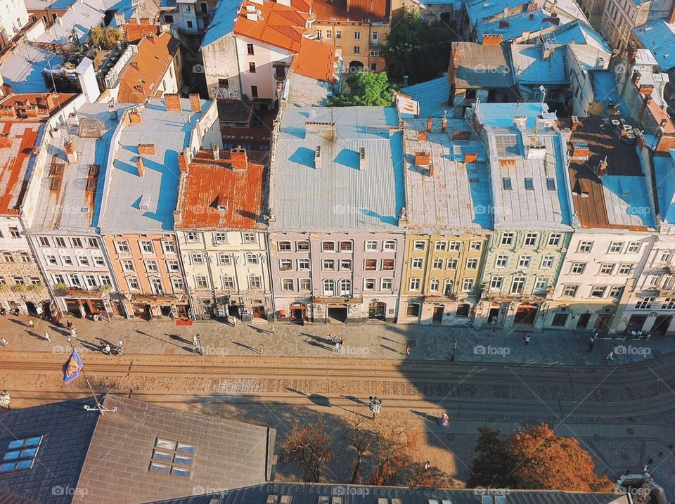 Lviv . The bird's view