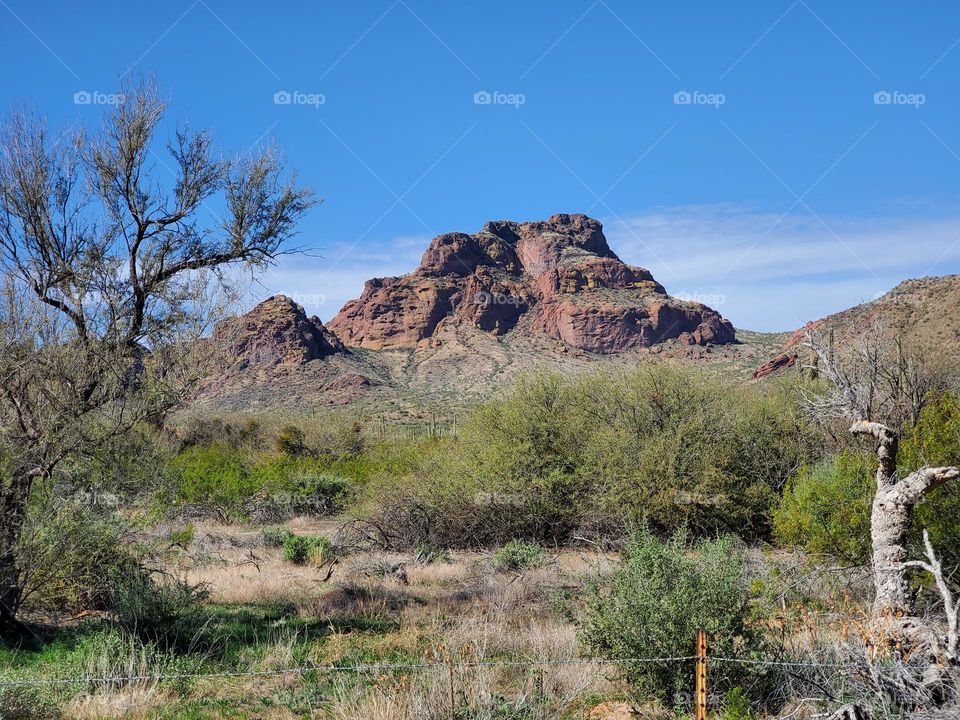 Red Mountain in Arizona Desert