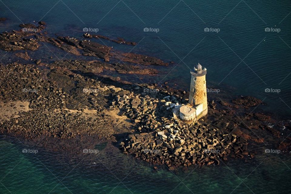 Whaleback Lighthouse aerial