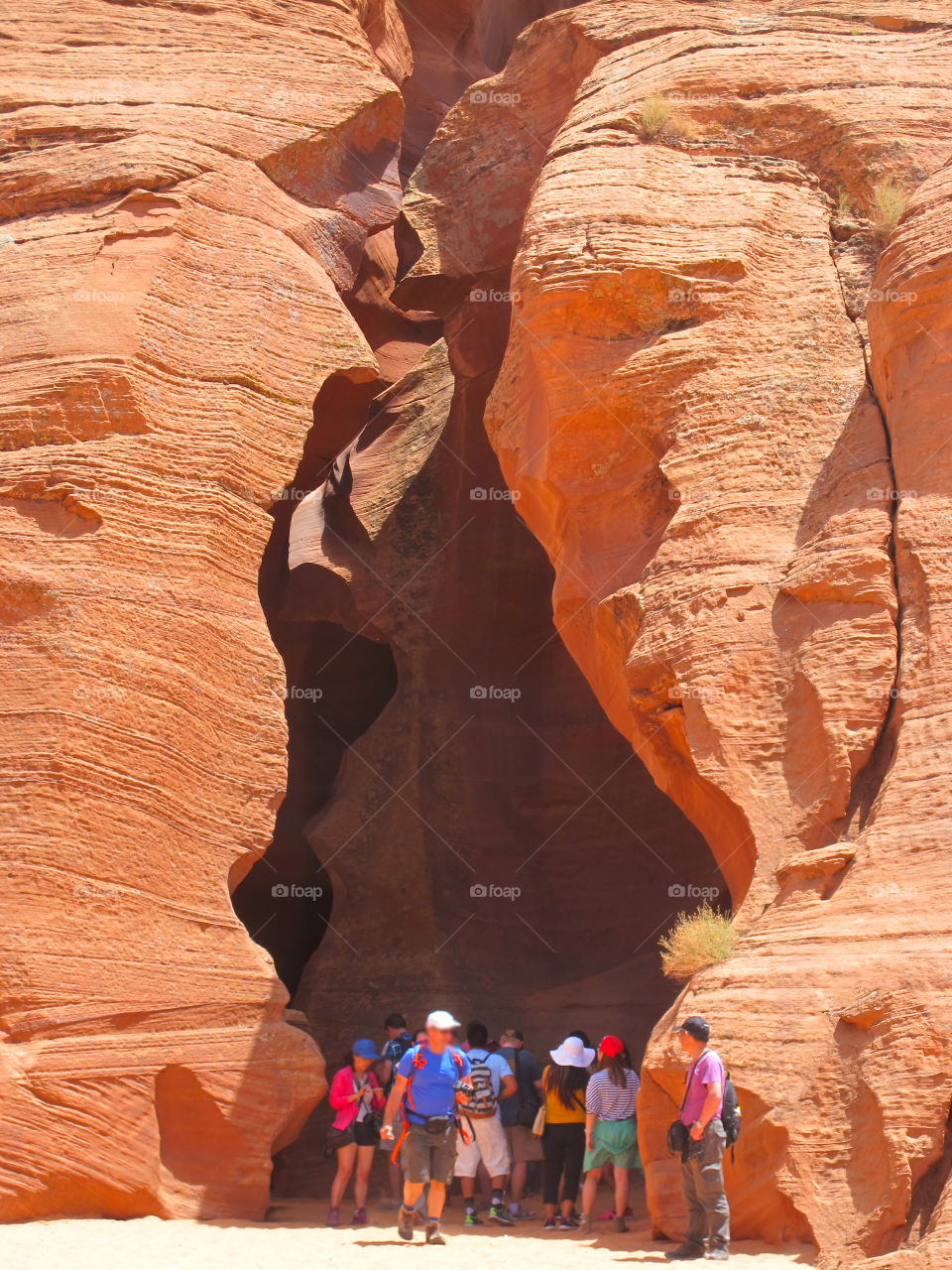 People entering Antelope Canyon