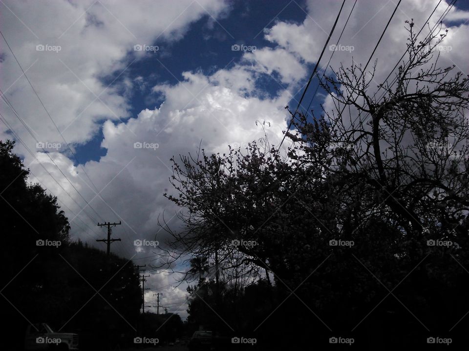 sky before the storm. sky before the storm in Pasadena