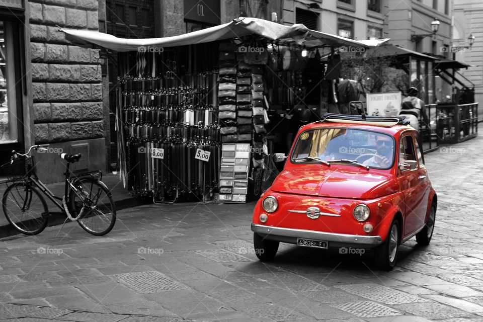 Florence red car