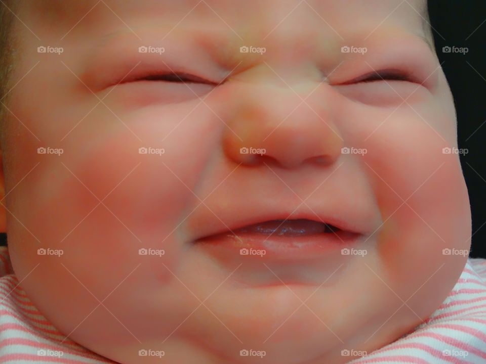Smiling Newborn
