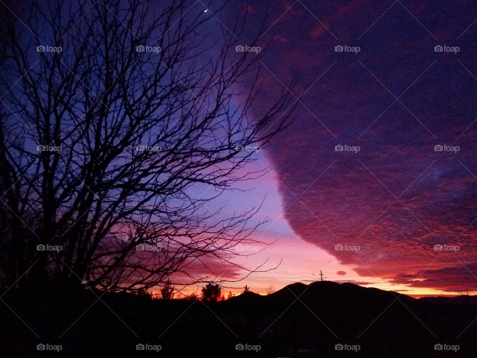 Arizona purple sunset