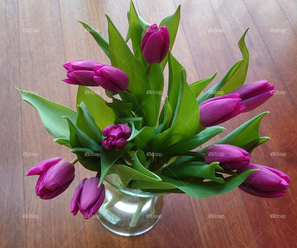 Bouquet of tulips in the vase🌷 🌷 Spring mood 🌷🌷