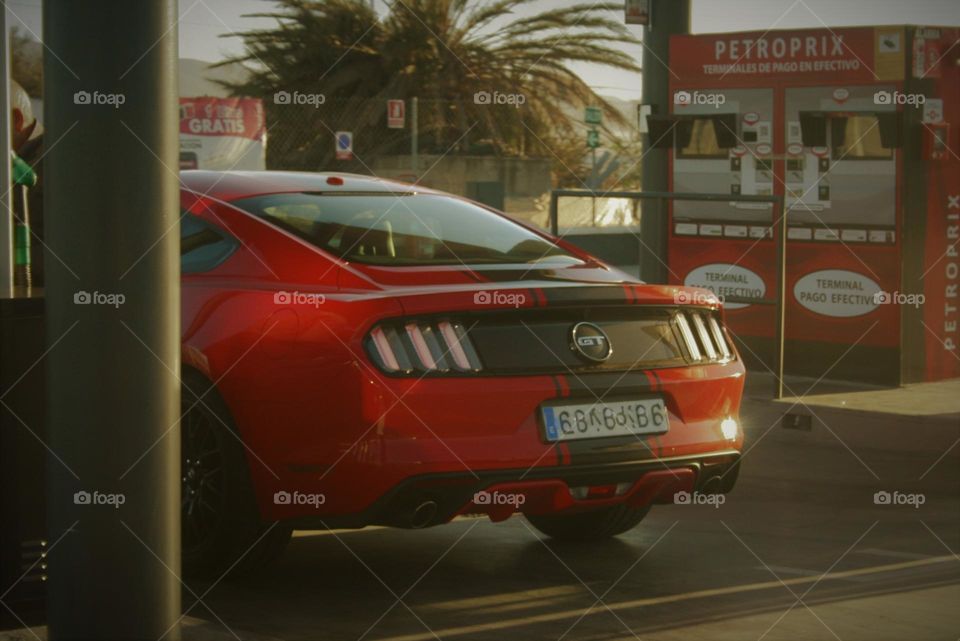 Car in sunshine