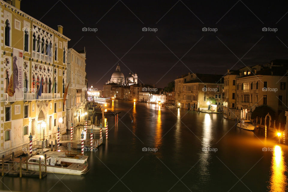 italy evening canal venice by martini
