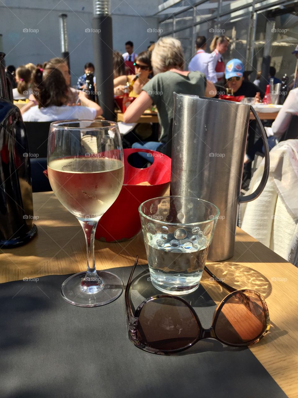 Waiting for the next course.