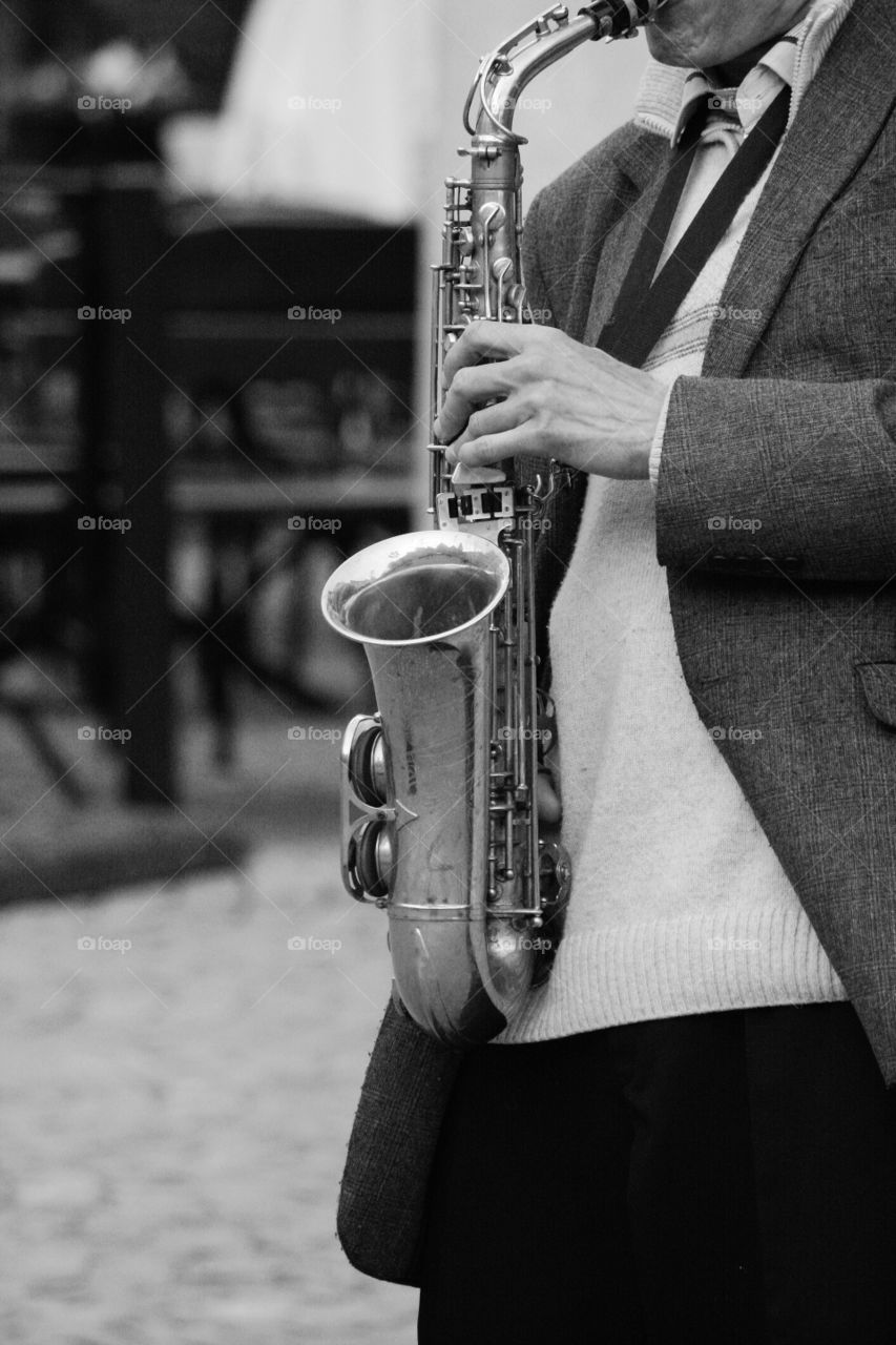 Street Musician Collection - old man presenting his amazing skills!