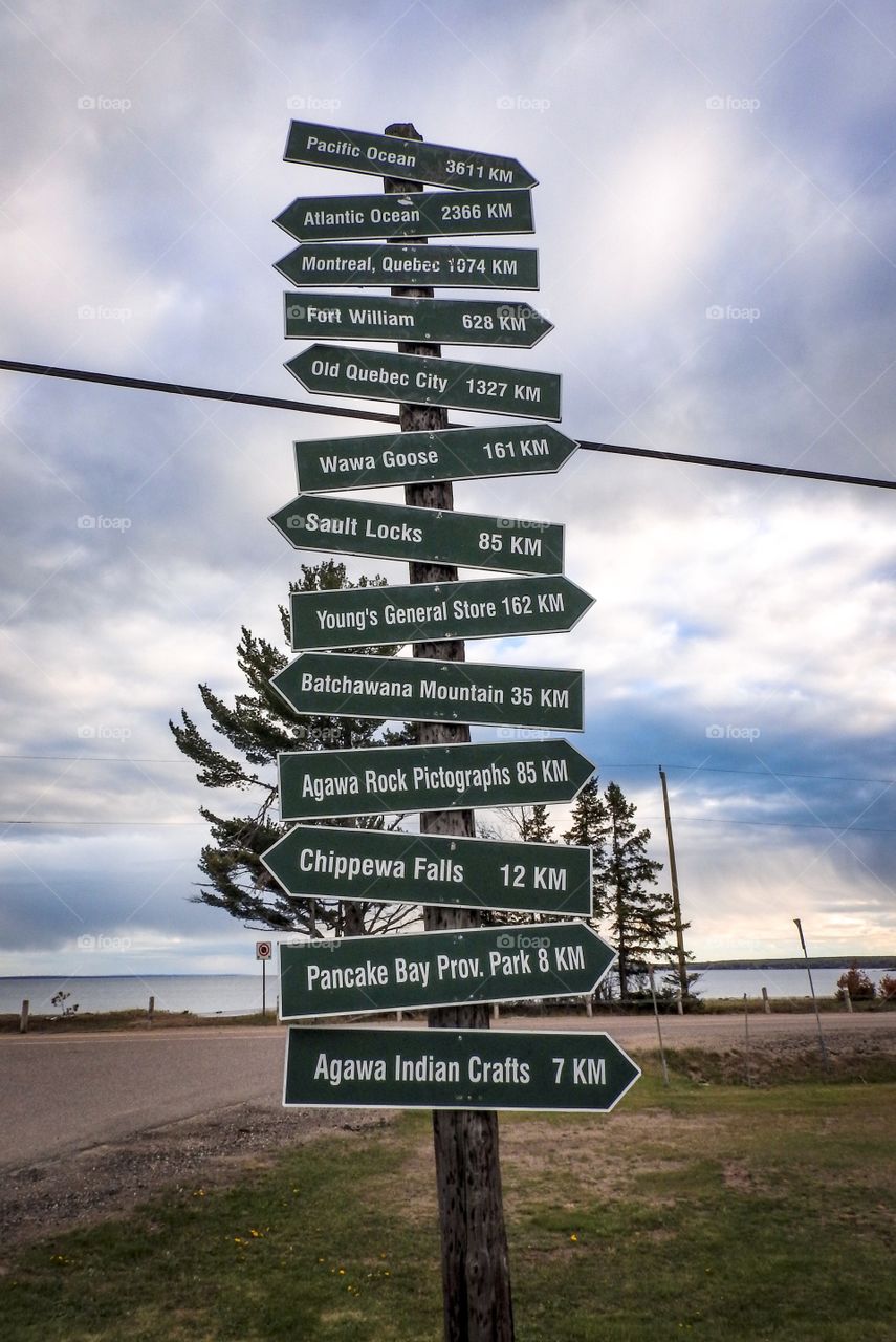 Agawa Ontario directions on Lake Superior 