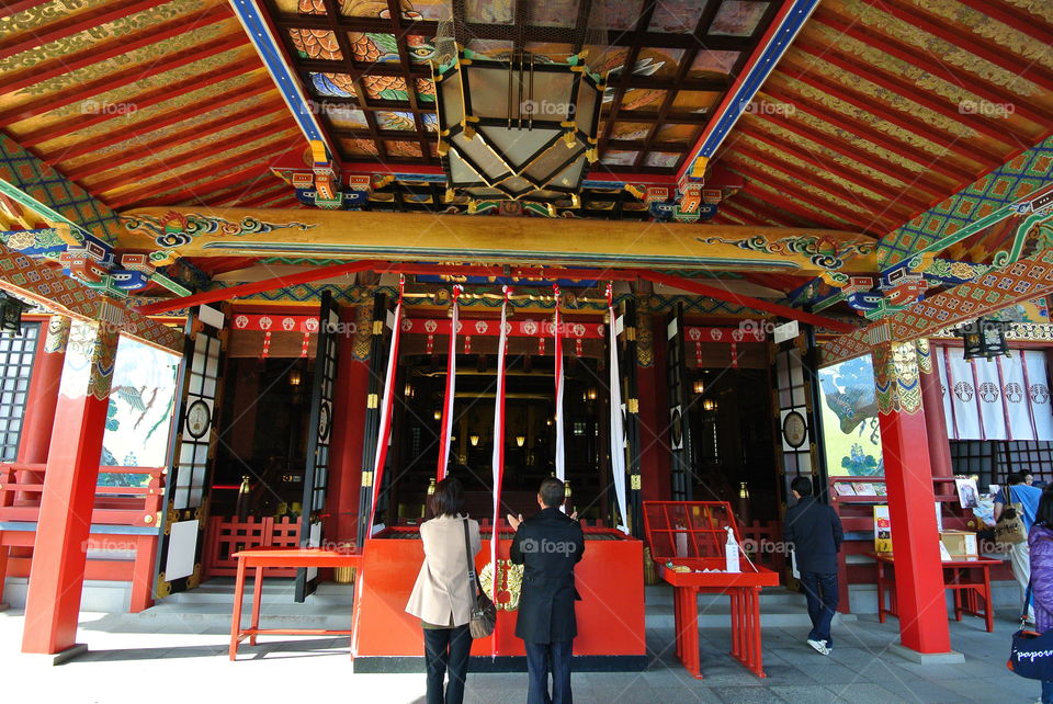 temple in Saga, Kyushu Japan