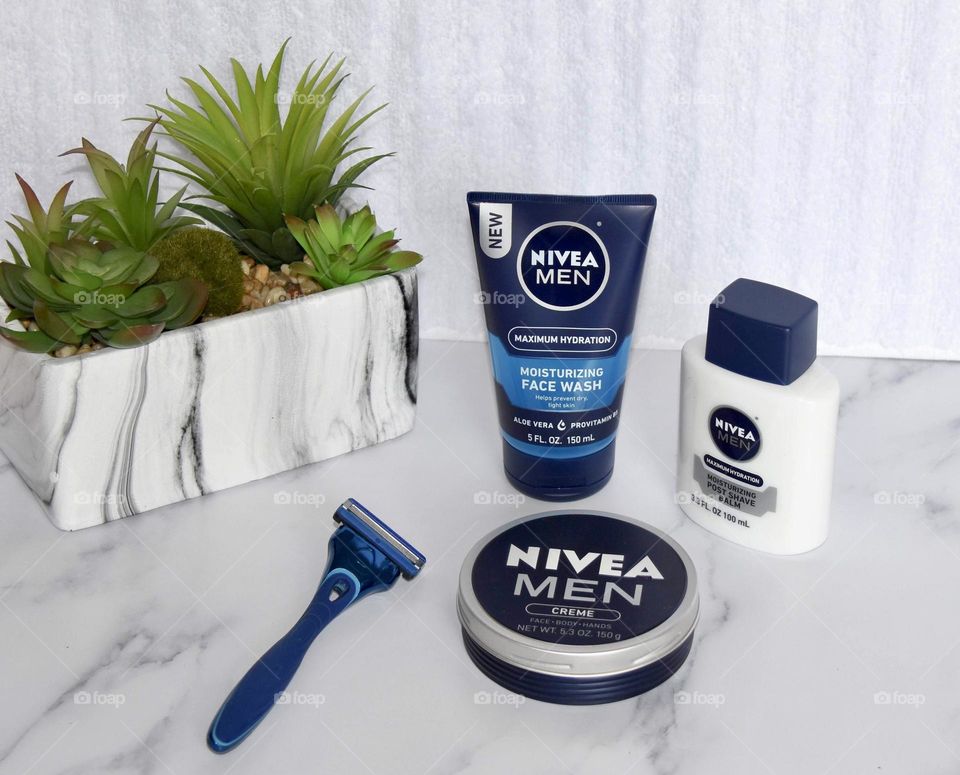 Nivea products for men still life 