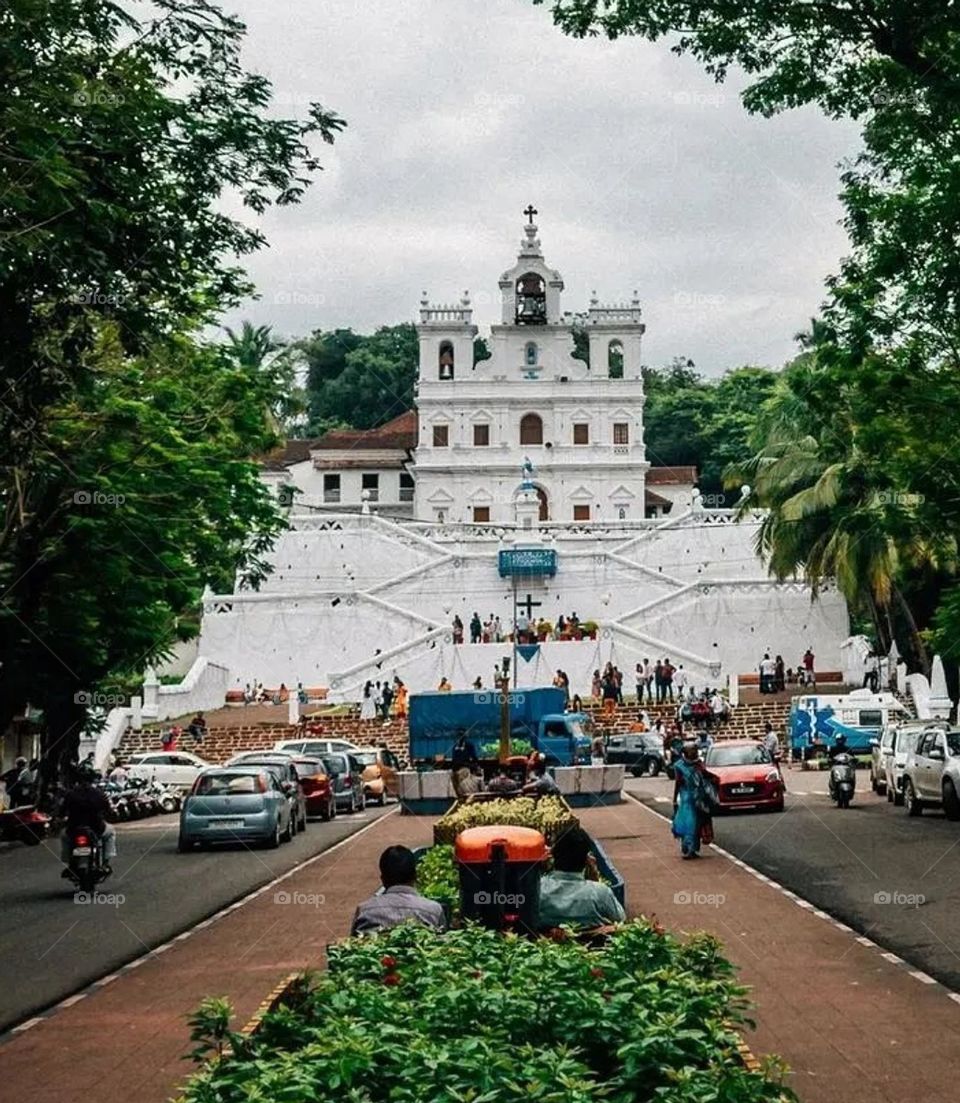 Old but beautiful church in Goa, India