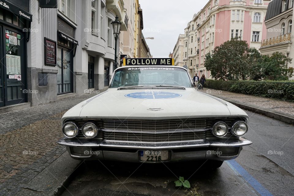 FOLLOW ME ... old Cadillac ... A to B Mission Foap