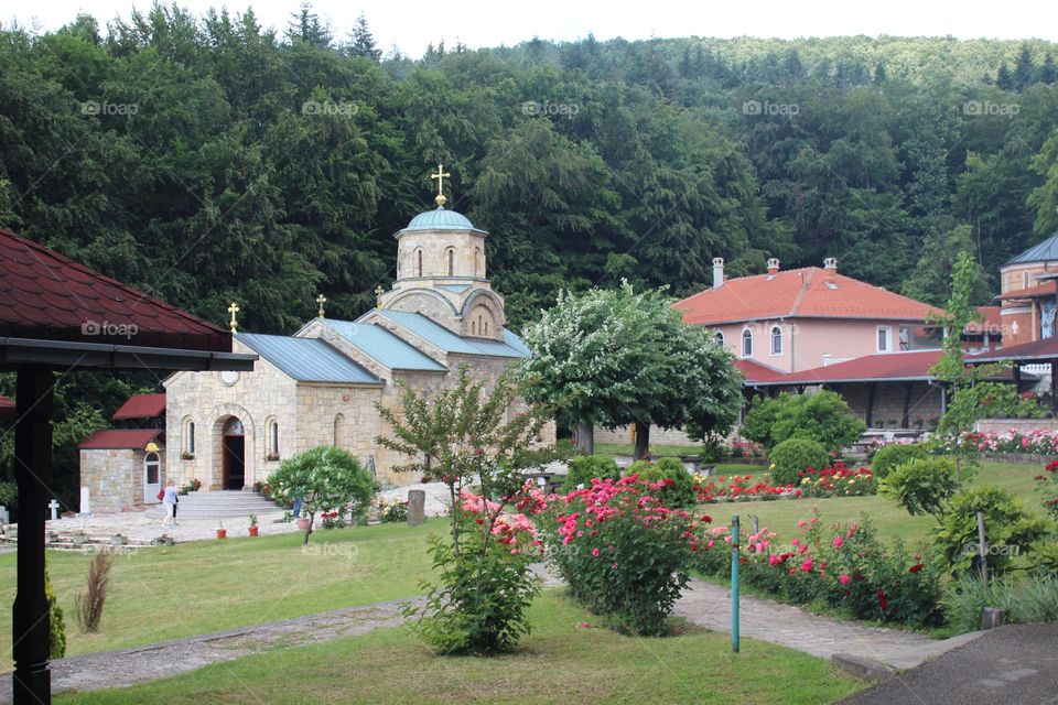 Orthodox monastery at Tresije, Serbia