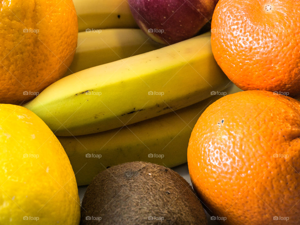 Close-up of variety fruits