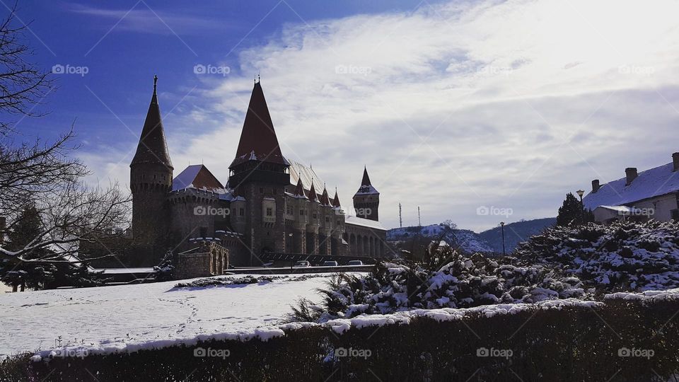 Corvin Castle in march.