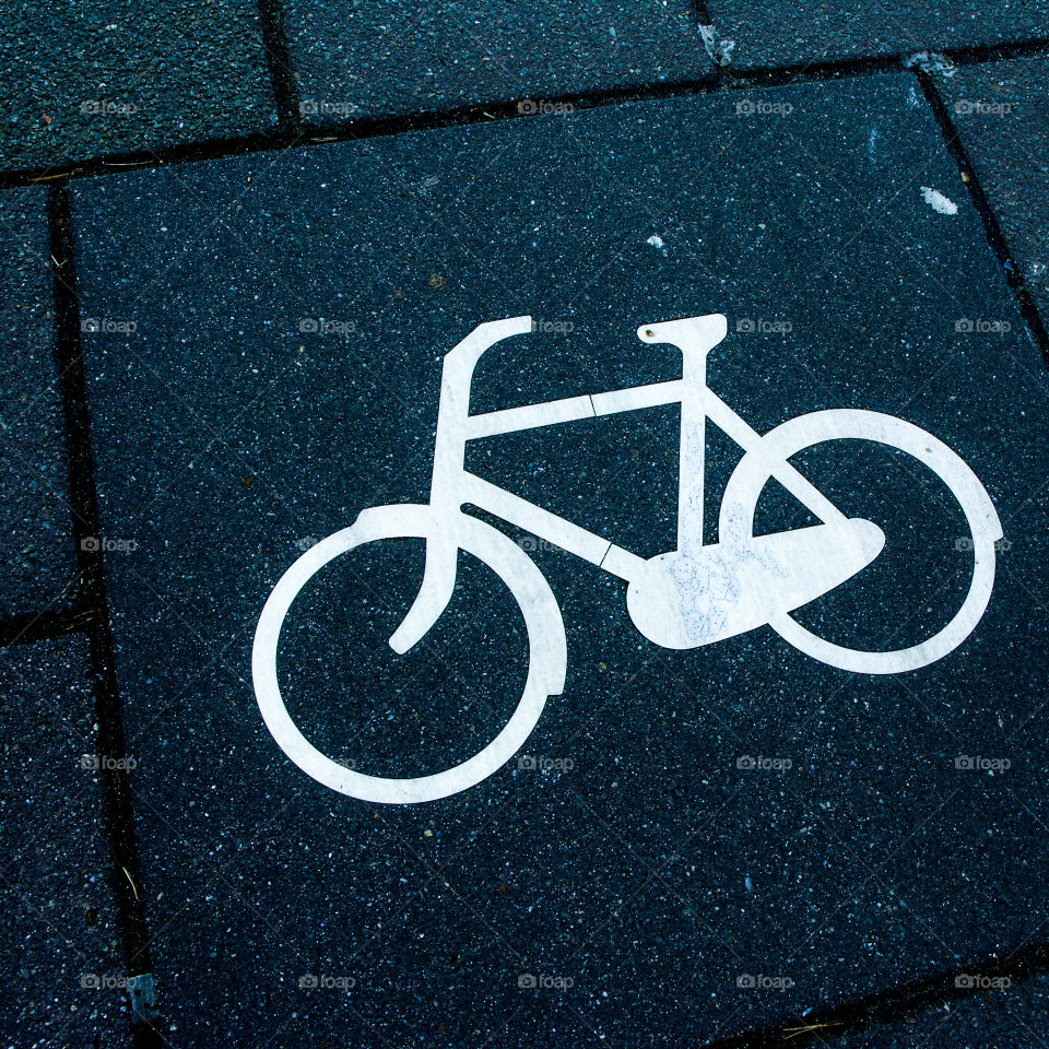 Bike sign in Amsterdam