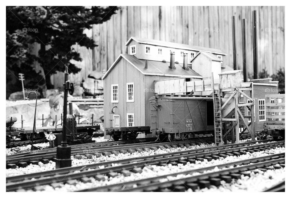 Garden railway scene