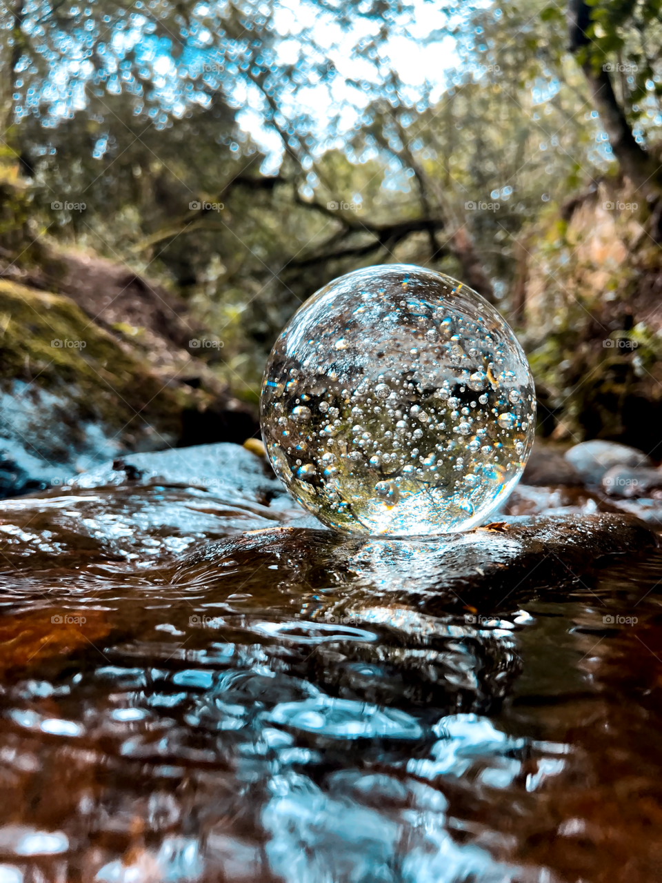 Large Bubble in the water 