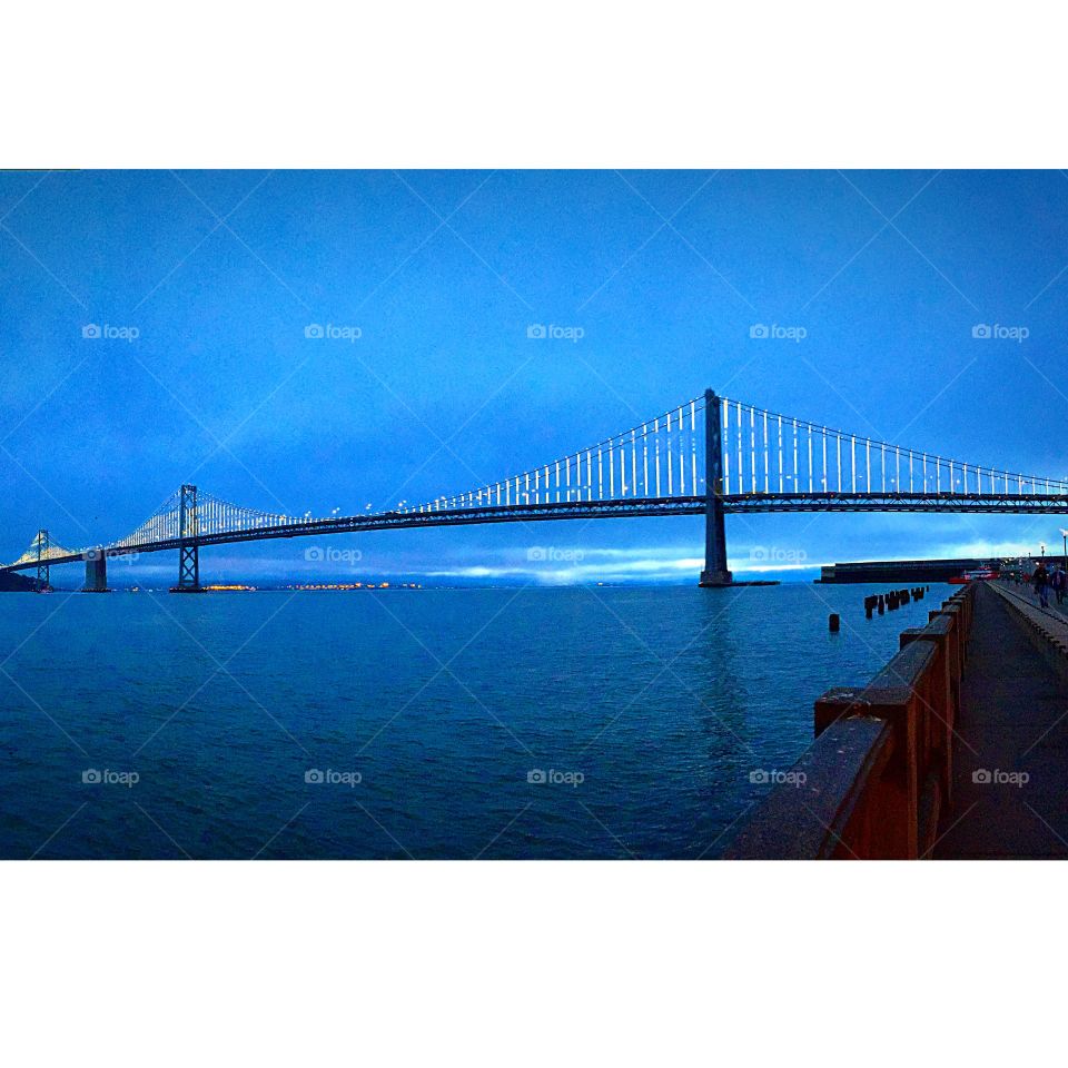 Bridge, Water, Sea, Sunset, Ocean