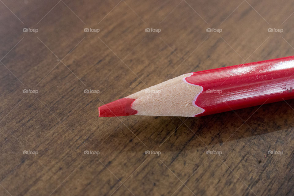 Red colored pencil