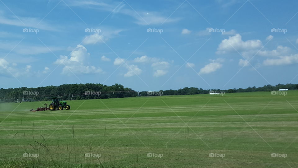 tractor agriculture field