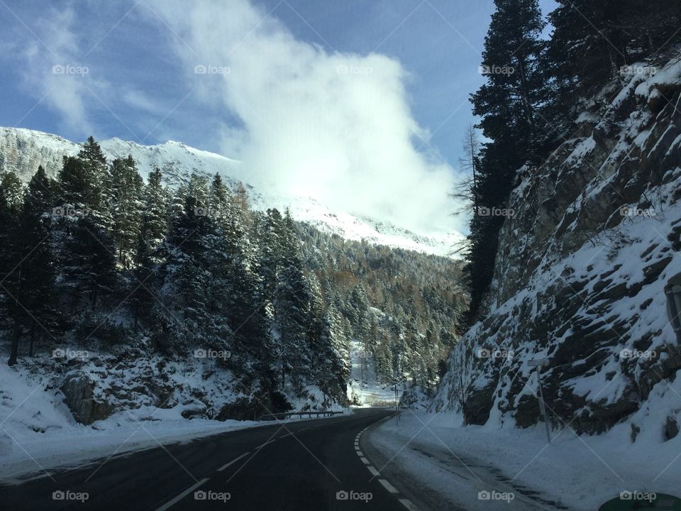 Snow, No Person, Winter, Mountain, Landscape