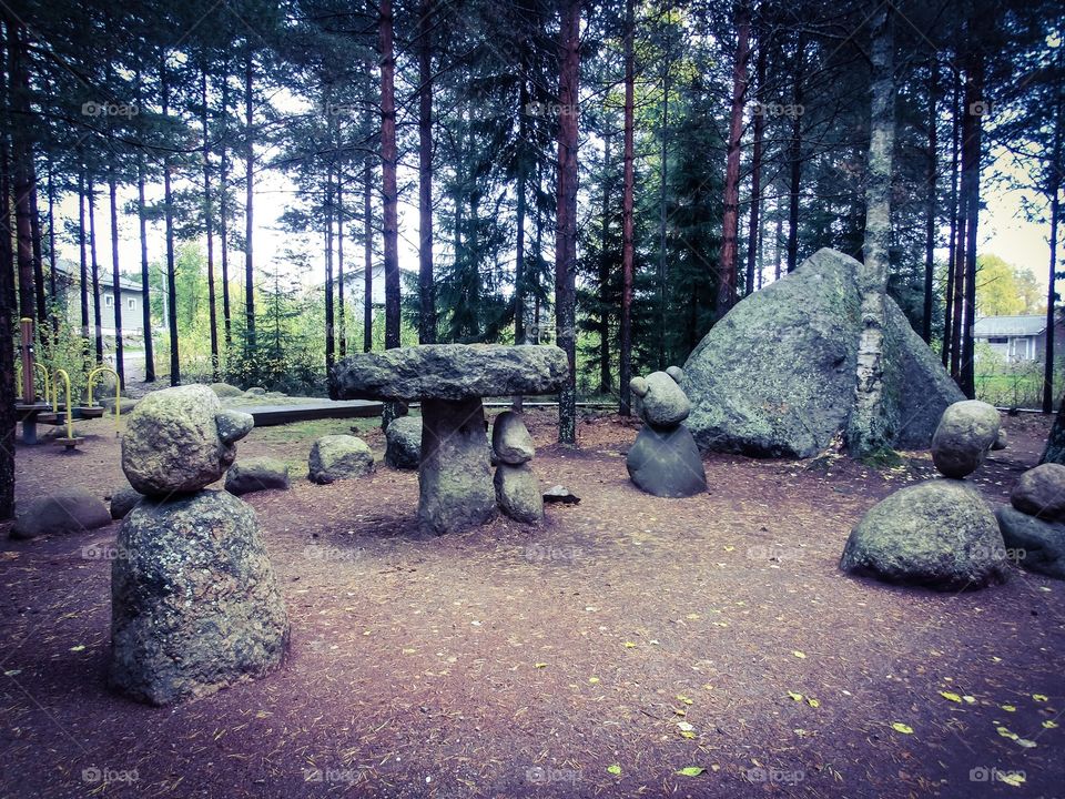 Scultures from stones