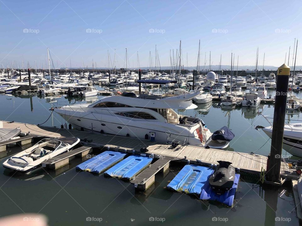 Luxury floaters on a wonderful sunny day that could easily be a summers day, but it’s April 2019