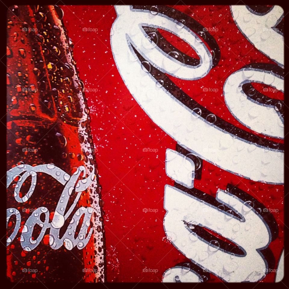 red drink coke coca cola by elpee